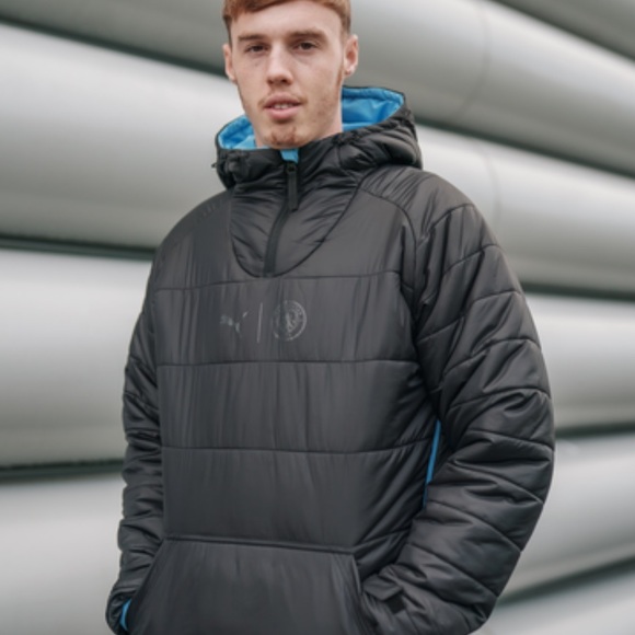 NWT! - PUMA x MANCHESTER CITY - 1/2 Zip Reversible Puffer Jacket - Picture 7 of 14